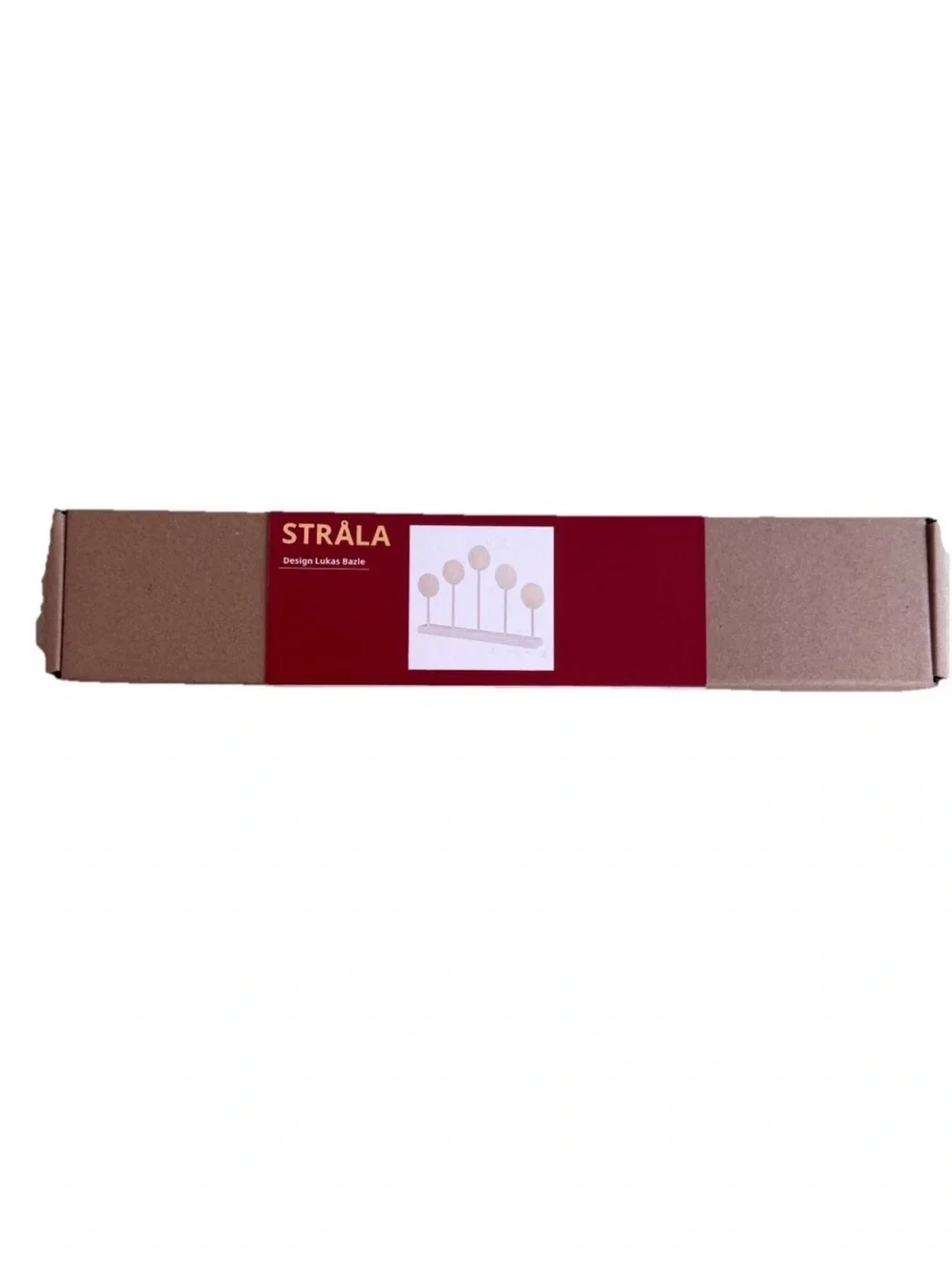 IKEA STRÅLA LED Candelabra Lollipops By Lukas Bazle White Discontinued HTF